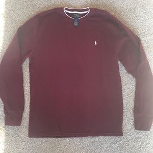 Polo by Ralph Lauren Burgundy Crewneck Sweater